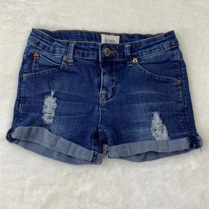 Hudson Kids Destructed Rolled Hem Shorts